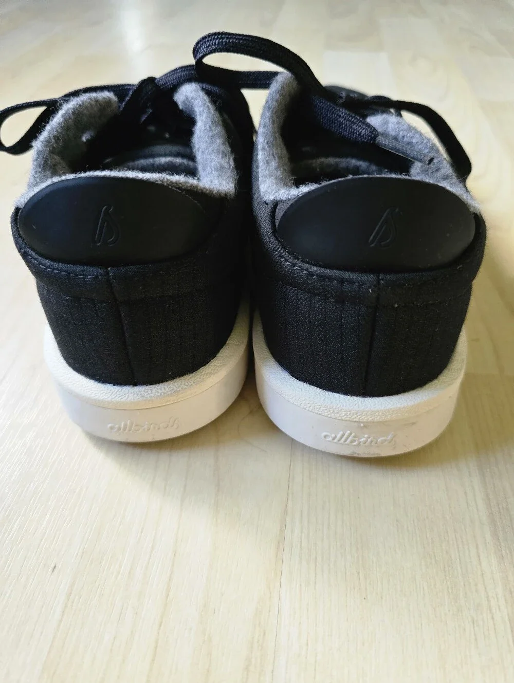 Allbirds Wool Piper Black Sneakers Size 6